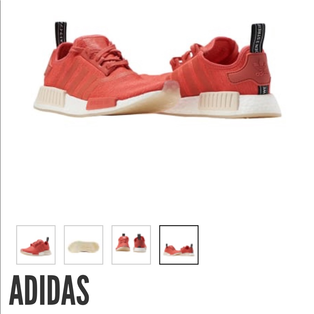 NWT Red adidas nmd sz 8.5 fits like 9